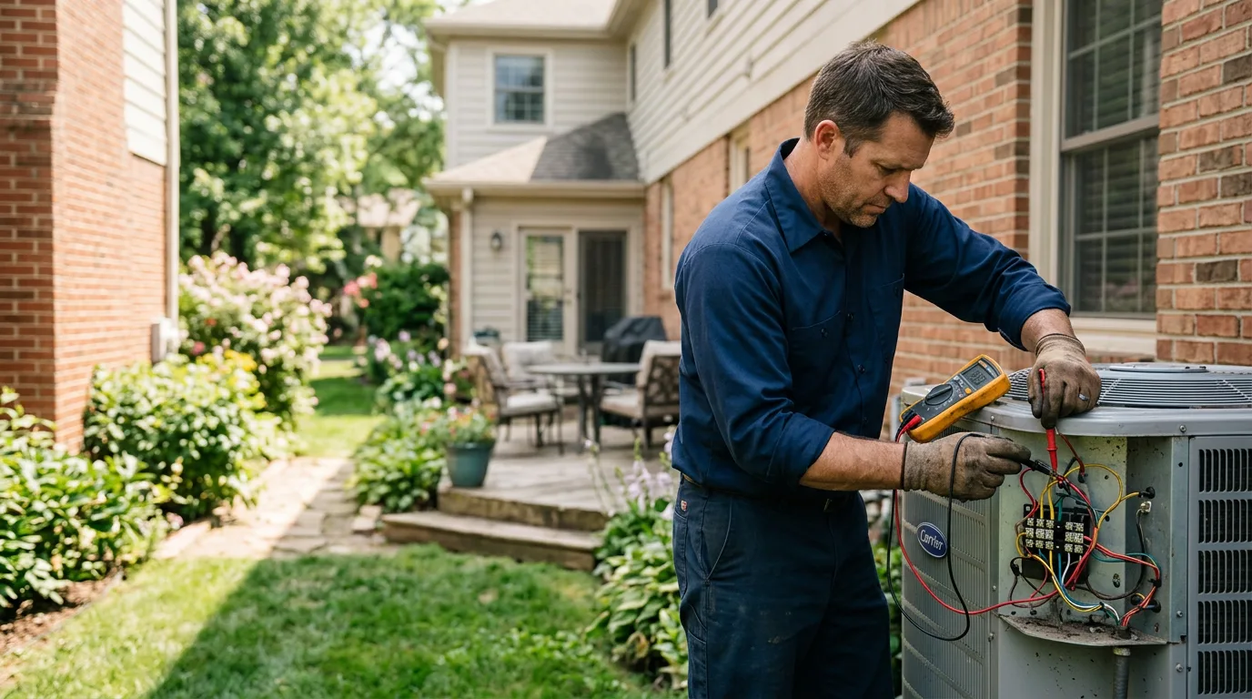 HVAC technician working near Manly, IA